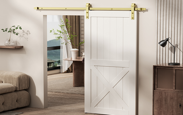 American type barn door system