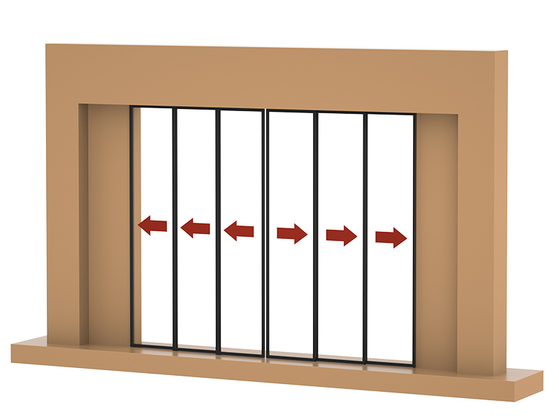 Synchronized sliding door roller kit wholesale for 3+3 system