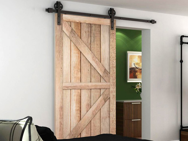 American type sliding barn door hardware kit