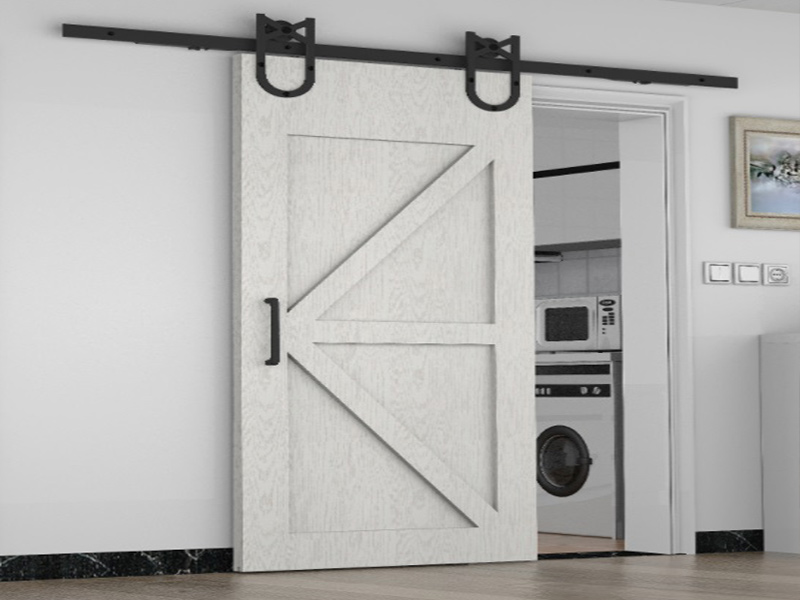 Sliding barn door hardware kit