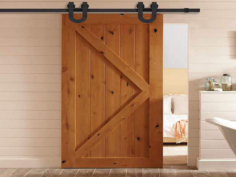 Black barn door hardware kit