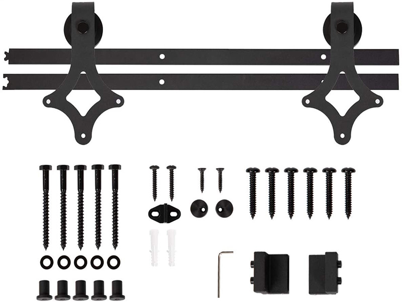 MRD- T034 BARN DOOR HARDWARE KIT (RHOMBUS SHAPE)